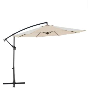 10′ Offset Beige Umbrella
